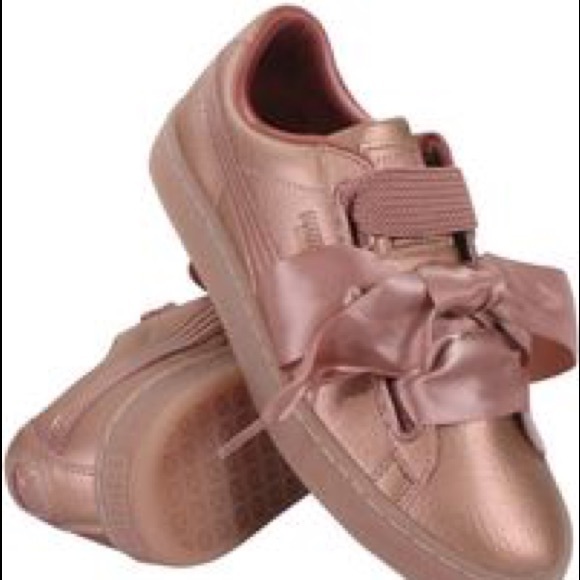 puma basket heart copper puma basket heart copper
